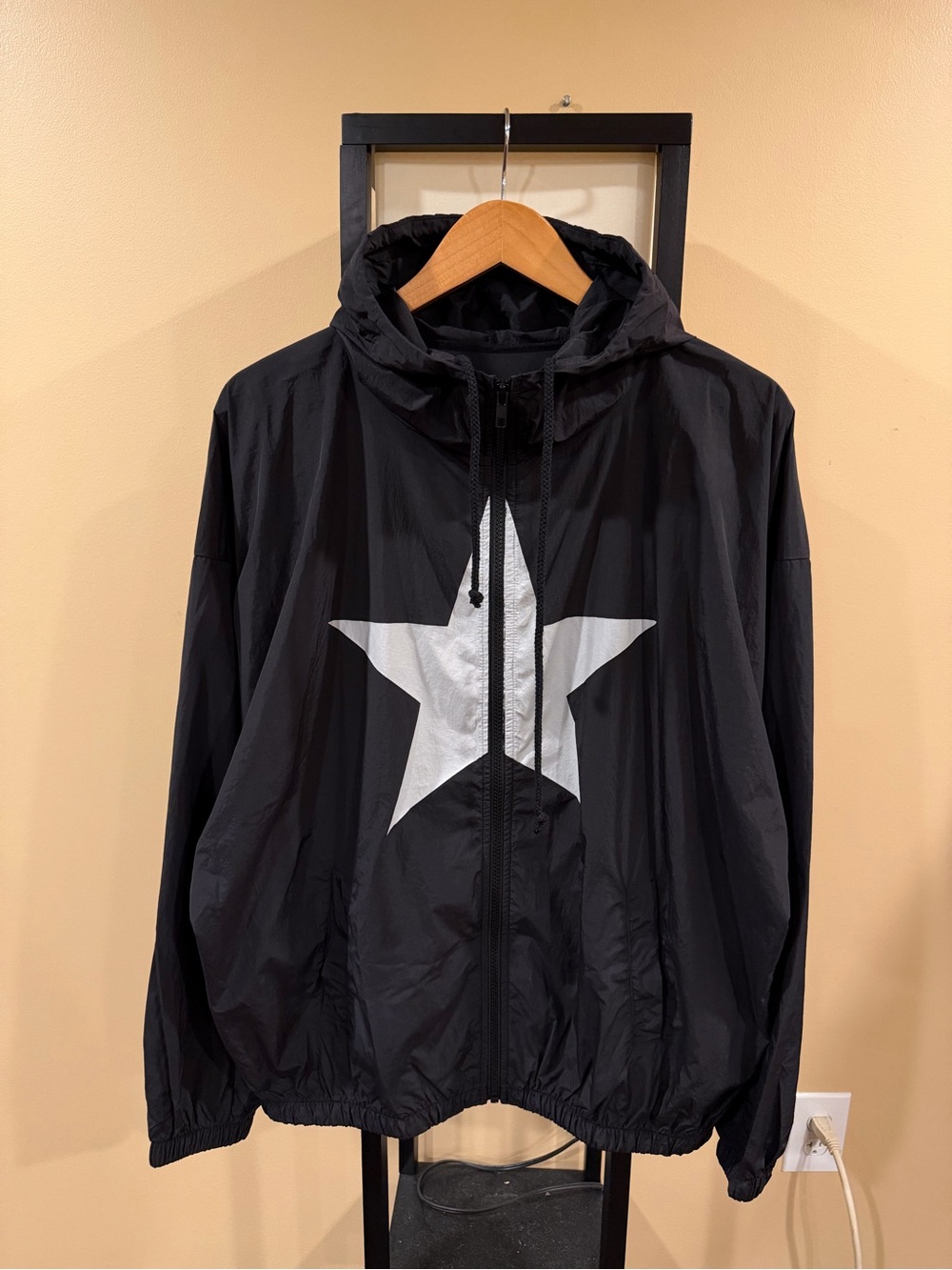 Kanye West Ye Bully Merch WB-01 Mask Windbreaker Zip Up Black Jacket